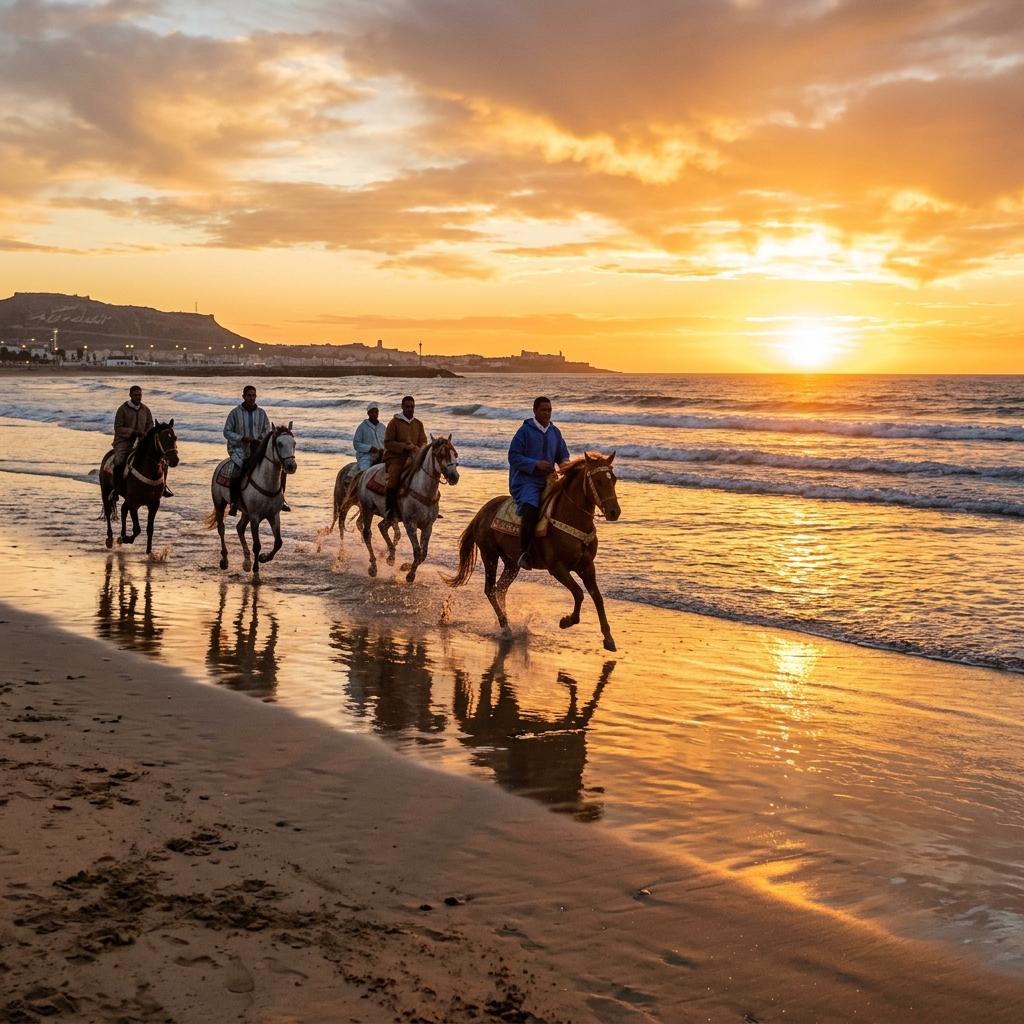 HORSE RIDING AT SUNSET 🐴